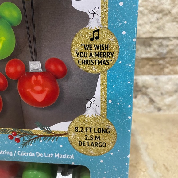 Disney 2 Box Christmas Mickey Mouse  Glow Projection 8 Ct Musical Light String - Picture 3 of 6